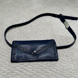 Faux leather belt bag